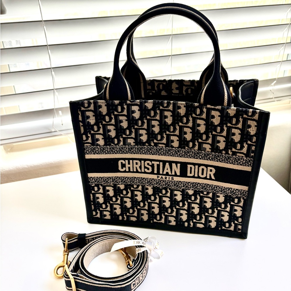 Christian Dior Book Tote with Strap size small brand new in box